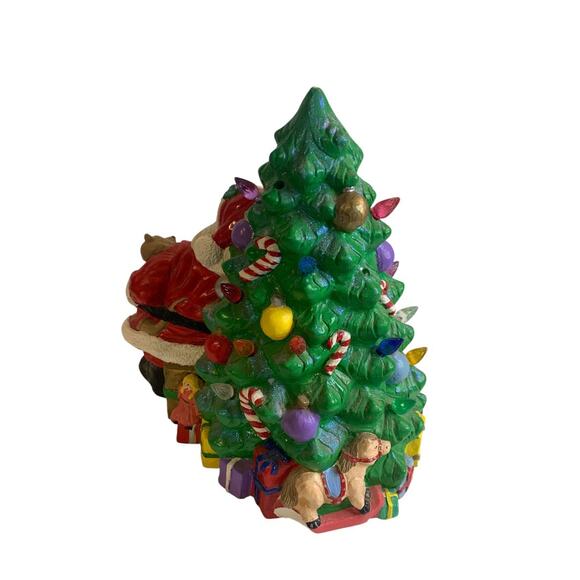 Vintage Ceramic Christmas Tree Top Only 10" Santa Replacement - Picture 7 of 8